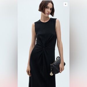 NWT - Mango MIDI-DRESS WITH DRAPED DETAIL